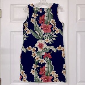 Vintage Hilo Hattie The Hawaiian Original Tropical Print Shift Dress Sz L